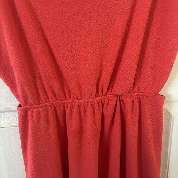 Volcom Le Fresh Mini Swing Dress Womens Orange Y2K Scoop Neck Size Small Party - Picture 5 of 13